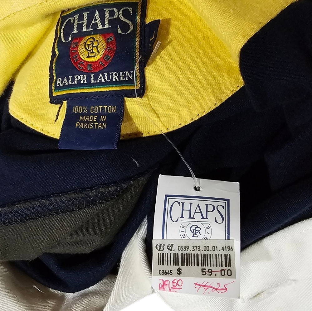 NWT Vintage 90's Chaps Ralph Lauren Colorblock Rugby Shirt Size Extra Large - Picture 7 of 7